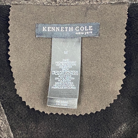 Kenneth Cole New York medium faux suede/fur coat - Picture 5 of 8